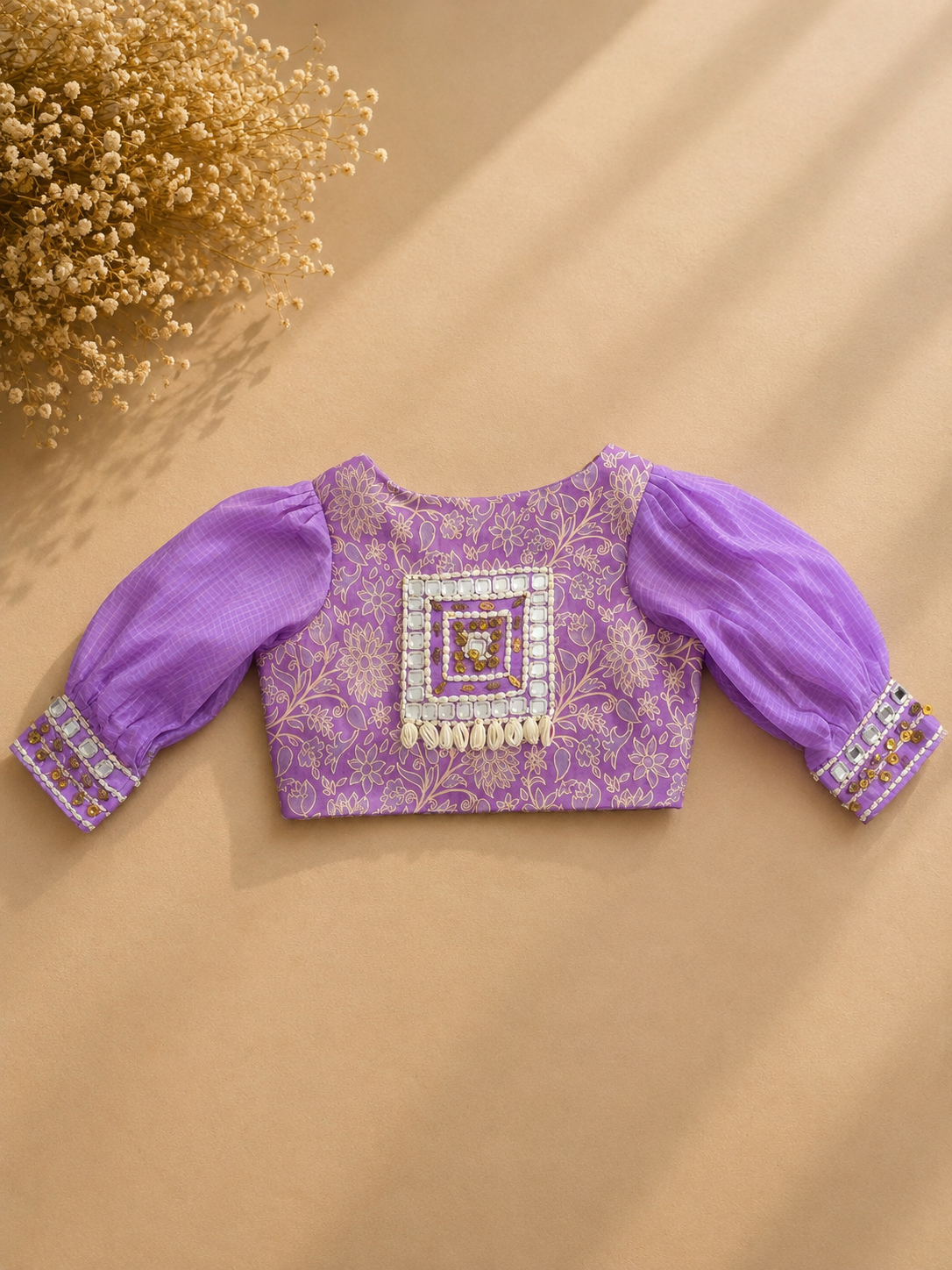Lavendar Simmer Soft Silk Saree with Stitched Blouse